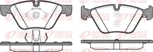 Remsa 1052.30 - Тормозные колодки, дисковые, комплект autospares.lv