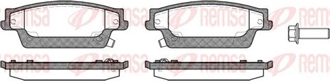 Remsa 1087.04 - Тормозные колодки, дисковые, комплект autospares.lv