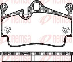 Remsa 1191.00 - Тормозные колодки, дисковые, комплект autospares.lv