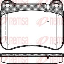 Remsa 1193.00 - Тормозные колодки, дисковые, комплект autospares.lv