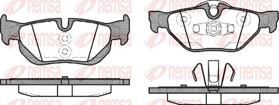 Remsa 1145.10 - Тормозные колодки, дисковые, комплект autospares.lv