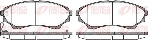 Remsa 1151.00 - Тормозные колодки, дисковые, комплект autospares.lv