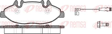 Remsa 1109.02 - Тормозные колодки, дисковые, комплект autospares.lv