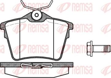 Remsa 1103.00 - Тормозные колодки, дисковые, комплект autospares.lv