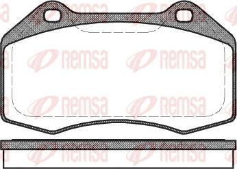 Remsa 1113.00 - Тормозные колодки, дисковые, комплект autospares.lv