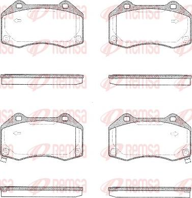 Remsa 1113.02 - Тормозные колодки, дисковые, комплект autospares.lv