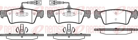 Remsa 1187.02 - Тормозные колодки, дисковые, комплект autospares.lv