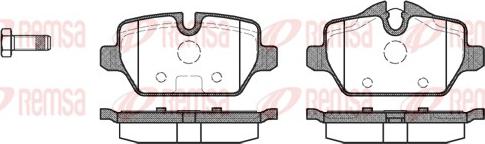 Remsa 1132.00 - Тормозные колодки, дисковые, комплект autospares.lv