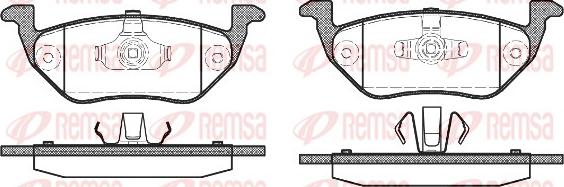 Remsa 1125.00 - Тормозные колодки, дисковые, комплект autospares.lv