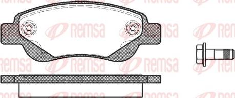 Remsa 1177.00 - Тормозные колодки, дисковые, комплект autospares.lv