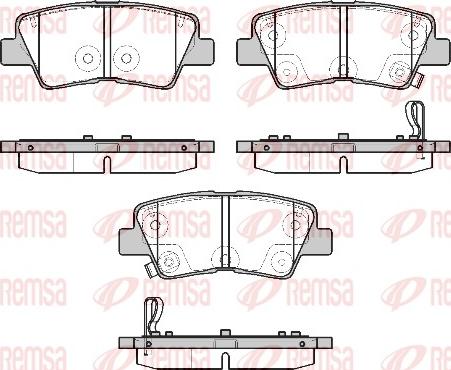 Remsa 1807.02 - Тормозные колодки, дисковые, комплект autospares.lv