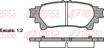 Remsa 1395.00 - Тормозные колодки, дисковые, комплект autospares.lv