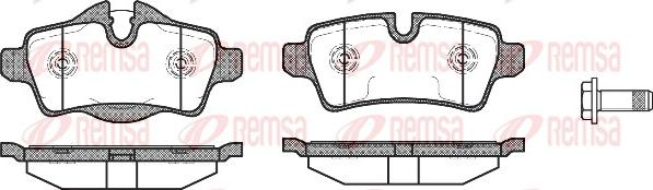 Remsa 1344.00 - Тормозные колодки, дисковые, комплект autospares.lv