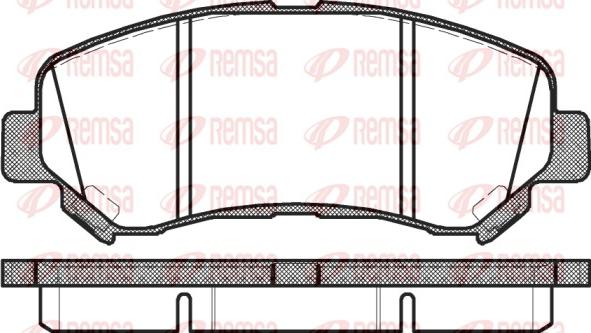 Remsa 1318.00 - Тормозные колодки, дисковые, комплект autospares.lv