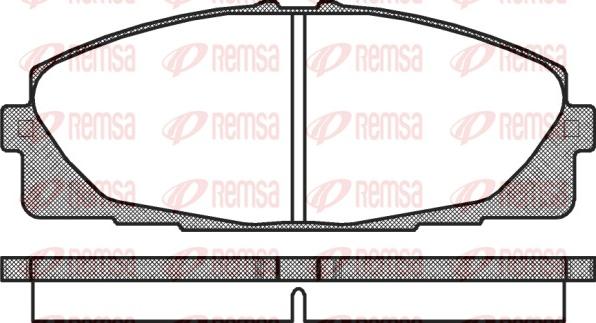 Remsa 1325.00 - Тормозные колодки, дисковые, комплект autospares.lv