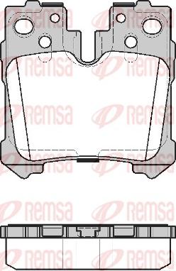 Remsa 1321.20 - Тормозные колодки, дисковые, комплект autospares.lv