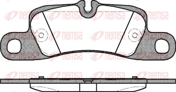 Remsa 1379.00 - Тормозные колодки, дисковые, комплект autospares.lv