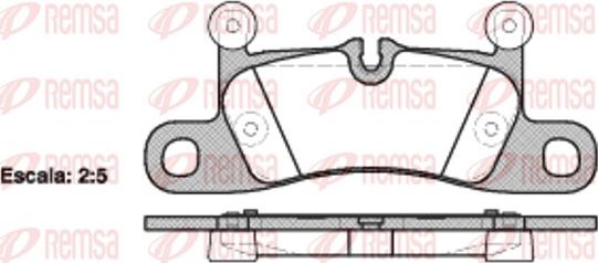 Remsa 1379.10 - Тормозные колодки, дисковые, комплект autospares.lv