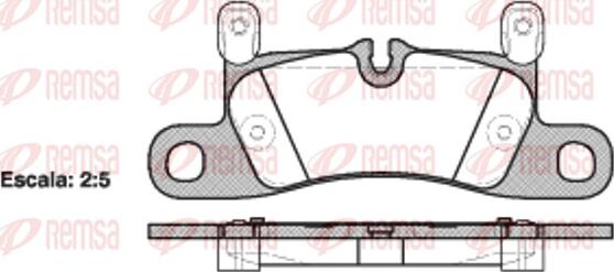 Remsa 1379.20 - Тормозные колодки, дисковые, комплект autospares.lv