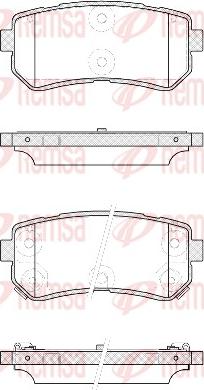 Remsa 1209.42 - Тормозные колодки, дисковые, комплект autospares.lv