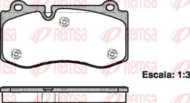 Remsa 1202.00 - Тормозные колодки, дисковые, комплект autospares.lv