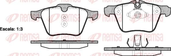 Remsa 1217.00 - Тормозные колодки, дисковые, комплект autospares.lv