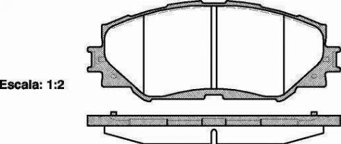 RIDER RD.3323.DB3425 - Тормозные колодки, дисковые, комплект autospares.lv