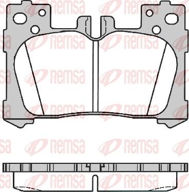 Remsa 1791.00 - Тормозные колодки, дисковые, комплект autospares.lv