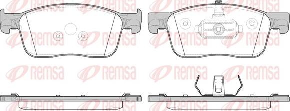 Remsa 1719.00 - Тормозные колодки, дисковые, комплект autospares.lv