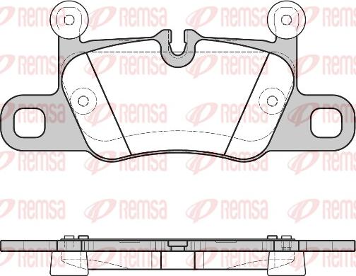 Remsa 1714.00 - Тормозные колодки, дисковые, комплект autospares.lv