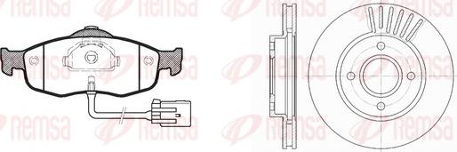 Remsa 8432.00 - Дисковый тормозной механизм, комплект autospares.lv