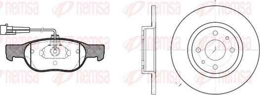 Remsa 8588.00 - Дисковый тормозной механизм, комплект autospares.lv