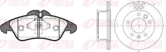 Remsa 8578.01 - Дисковый тормозной механизм, комплект autospares.lv