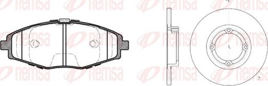 Remsa 8696.00 - Дисковый тормозной механизм, комплект autospares.lv