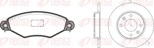 Remsa 8643.02 - Дисковый тормозной механизм, комплект autospares.lv