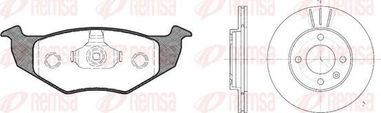 Remsa 8609.04 - Дисковый тормозной механизм, комплект autospares.lv