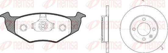 Remsa 8609.00 - Дисковый тормозной механизм, комплект autospares.lv