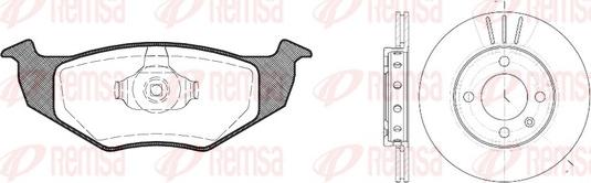 Remsa 8609.01 - Дисковый тормозной механизм, комплект autospares.lv