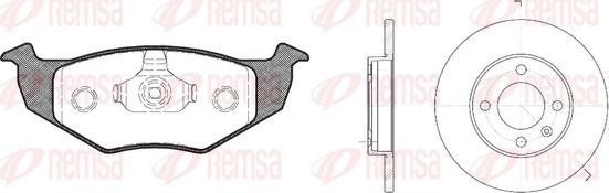 Remsa 8609.03 - Дисковый тормозной механизм, комплект autospares.lv