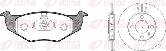 Remsa 8609.02 - Дисковый тормозной механизм, комплект autospares.lv