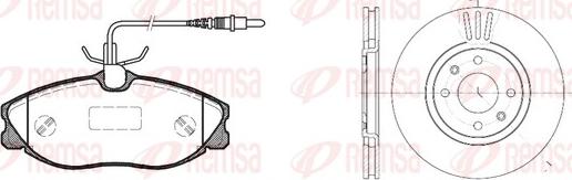 Remsa 8604.00 - Дисковый тормозной механизм, комплект autospares.lv