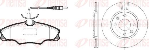 Remsa 8603.00 - Дисковый тормозной механизм, комплект autospares.lv