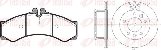 Remsa 8614.00 - Дисковый тормозной механизм, комплект autospares.lv