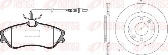 Remsa 8634.00 - Дисковый тормозной механизм, комплект autospares.lv