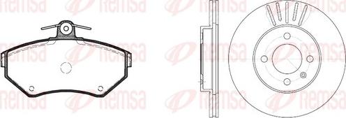 Remsa 8631.01 - Дисковый тормозной механизм, комплект autospares.lv