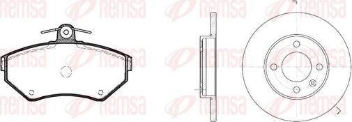 Remsa 8631.03 - Дисковый тормозной механизм, комплект autospares.lv