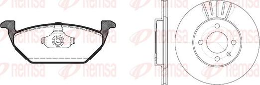 Remsa 8633.03 - Дисковый тормозной механизм, комплект autospares.lv