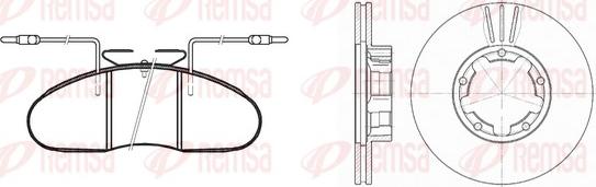 Remsa 8048.01 - Дисковый тормозной механизм, комплект autospares.lv