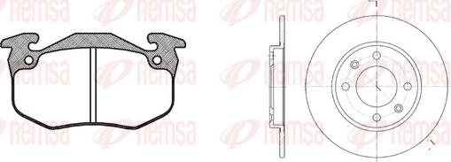 Remsa 8144.02 - Дисковый тормозной механизм, комплект autospares.lv