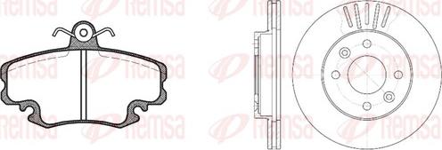 Remsa 8141.05 - Дисковый тормозной механизм, комплект autospares.lv